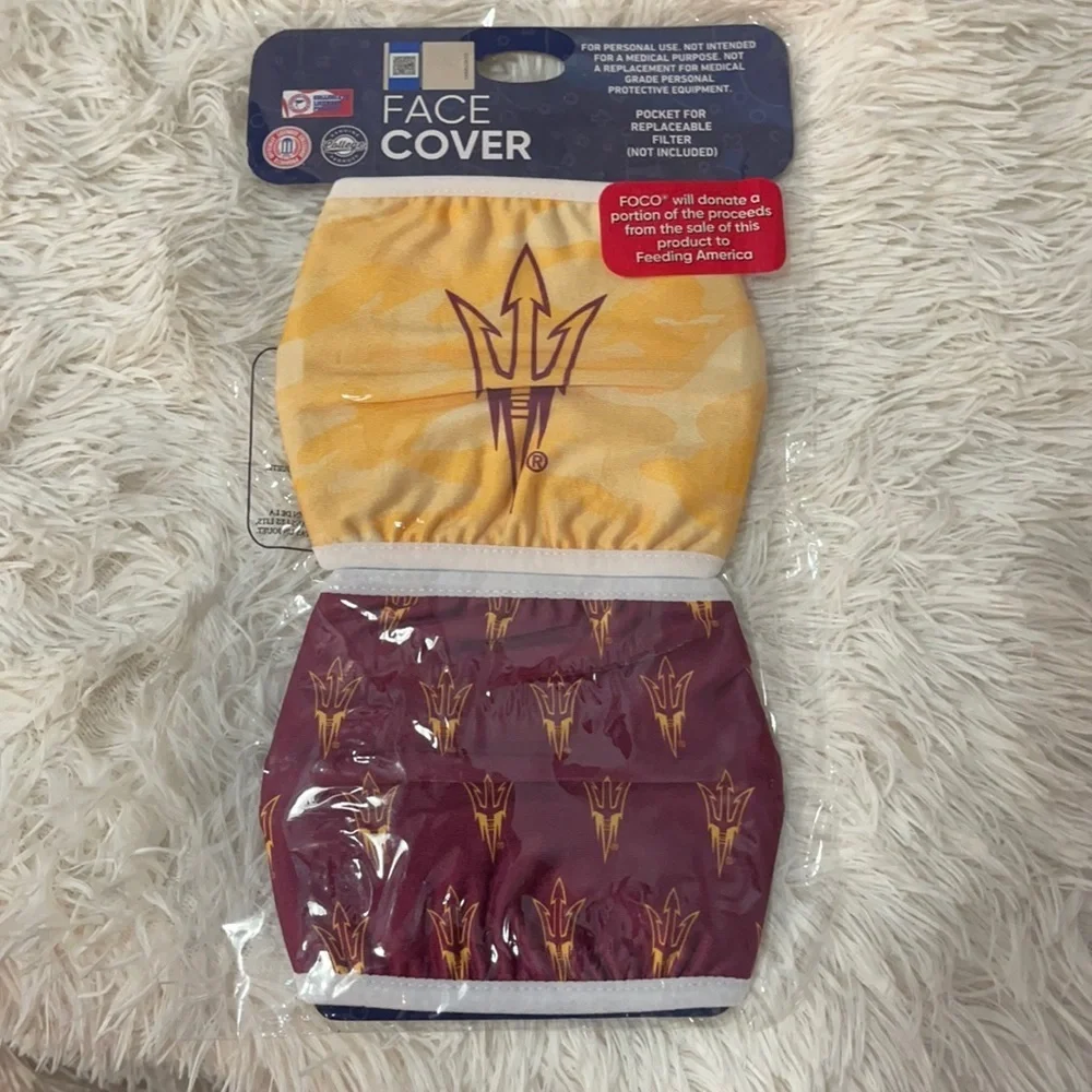 6/$20 New set/3 Arizona State face masks